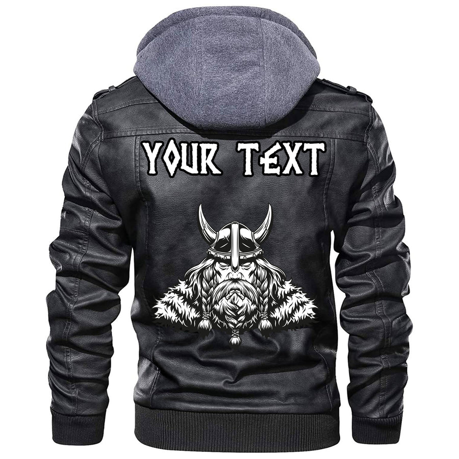 (Custom) Tspinners - Odin Symbol Leather Jacket A35