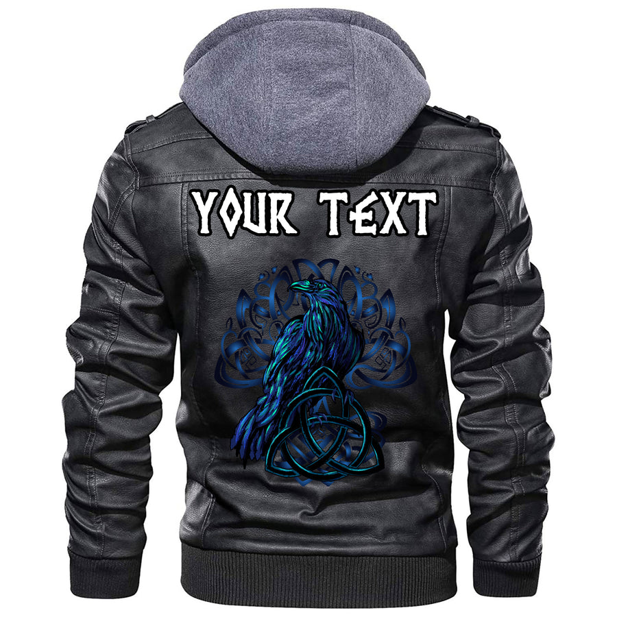 (Custom) Tspinners - Odin's Celtic Raven Leather Jacket A35