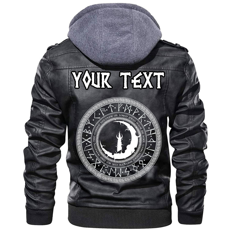(Custom) Tspinners - Odin's Celtic Raven Scandinavian Tattoo 2 Leather Jacket A35