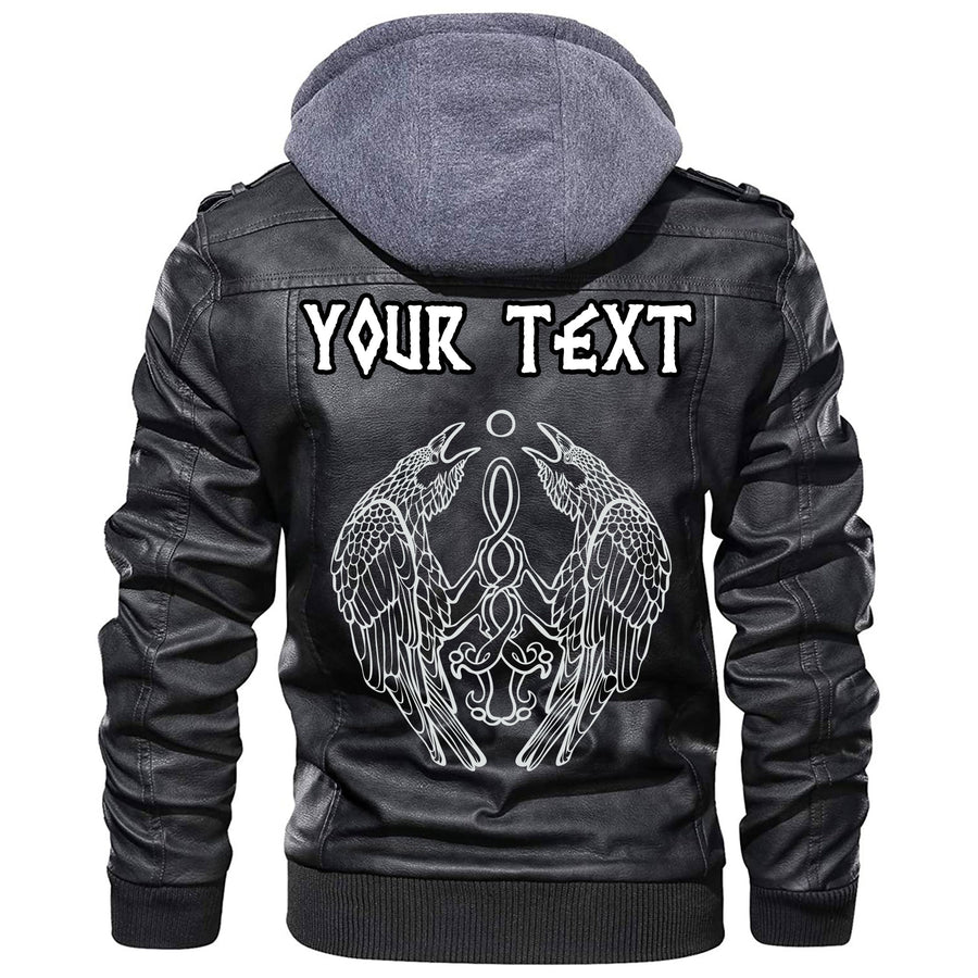(Custom) Tspinners - Raven Bird In Flight Leather Jacket A35