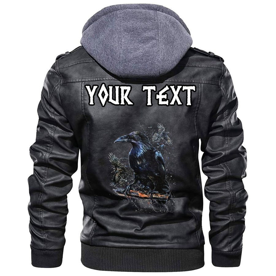 (Custom) Tspinners - Raven With The Opened Wings Leather Jacket A35