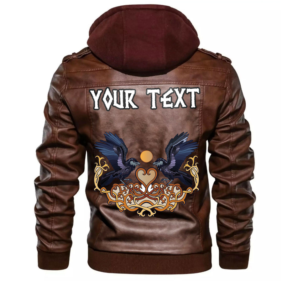 (Custom) Tspinners - Ravens of God Odin Leather Jacket A35 - Image 5