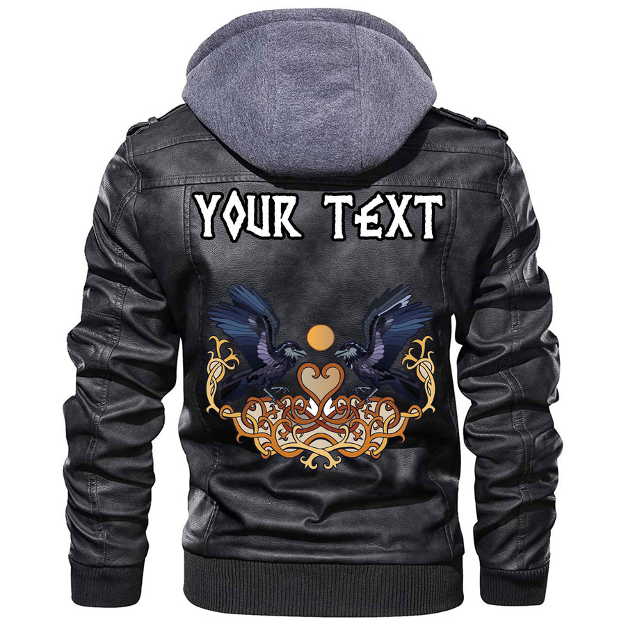 (Custom) Tspinners - Ravens of God Odin Leather Jacket A35