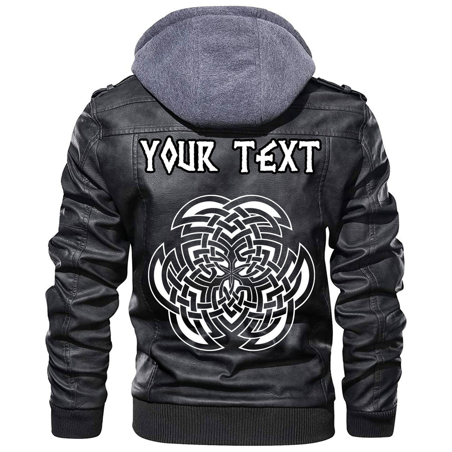 (Custom) Tspinners - Round Celtic Pattern 1 Leather Jacket A35