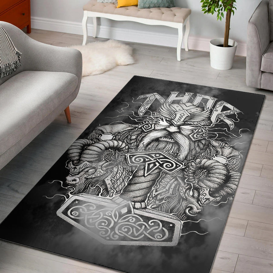 Tspinners Area Rug - Thor And Hammer Area Rug A31