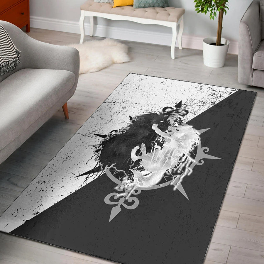 Tspinners Area Rug - Skoll and Hati Fighter HS Area Rug A35
