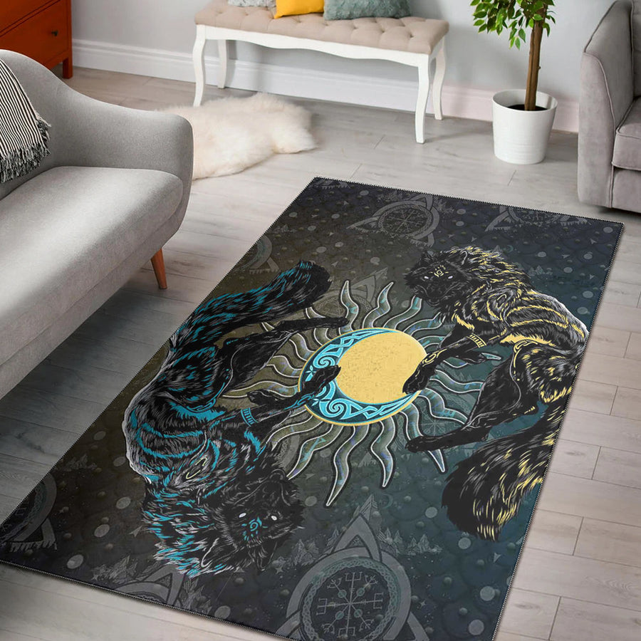 Tspinners Area Rug -Skoll and Hati Gradiant Style Area Rug A94