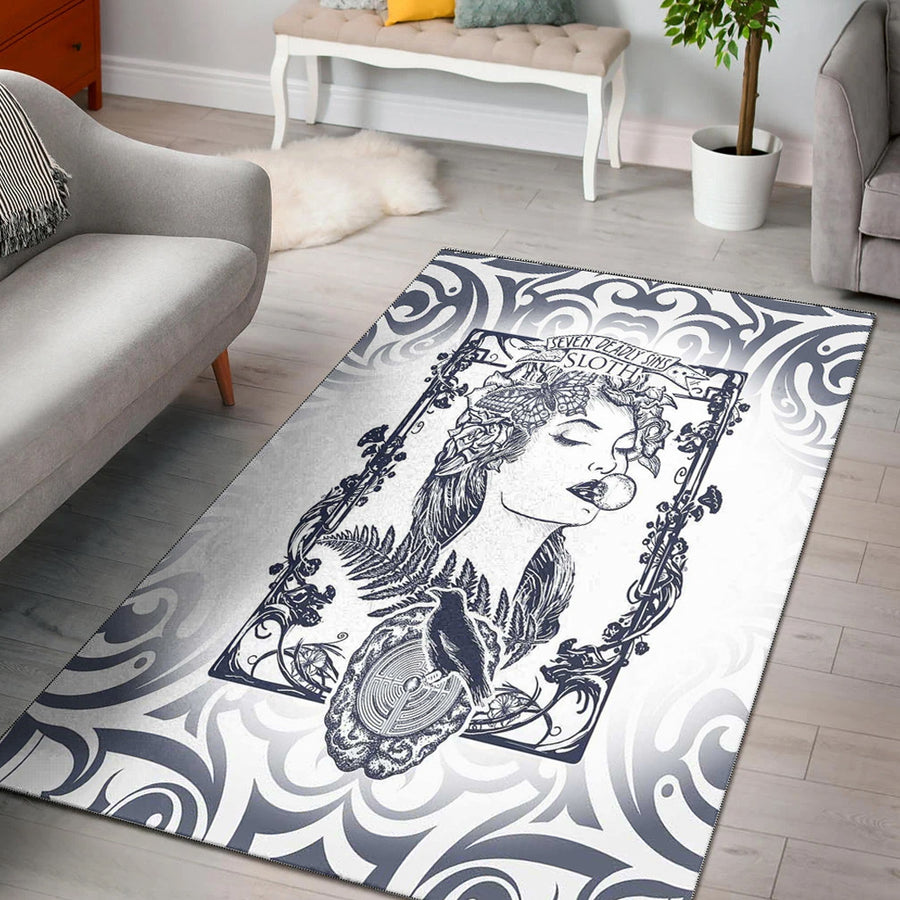 Tspinners Area Rug - Sloth! Seven Deadly Sins Celtic Tattoo Area Rug A35
