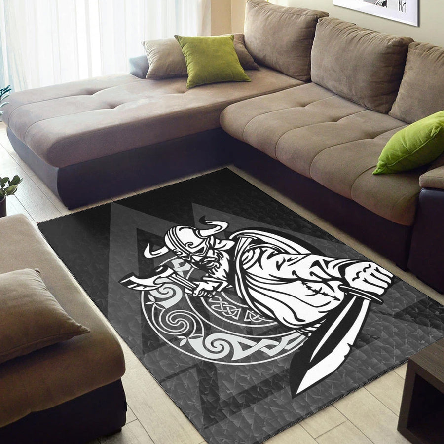 Tspinners Area Rug -Warriors Valknut Style Area Rug A94