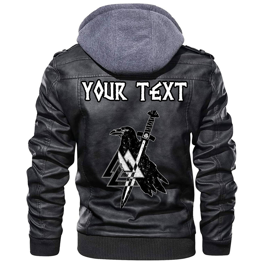 (Custom) Tspinners - Round Celtic Element Of Scandinavian Leather Jacket A35