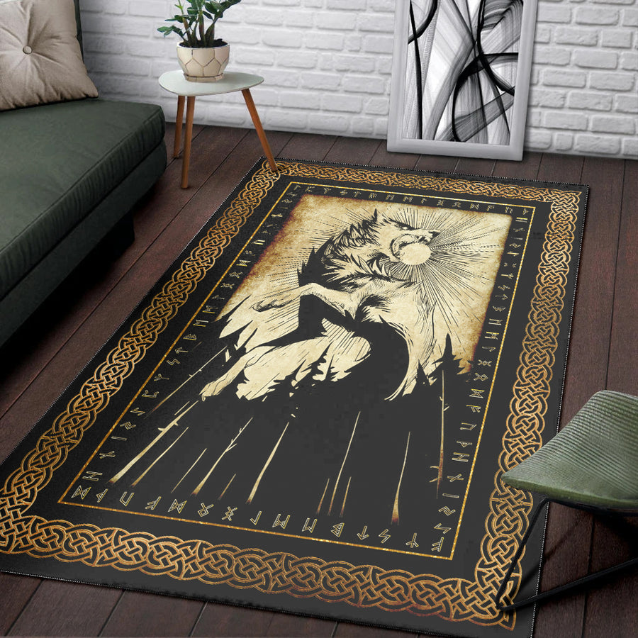 Tspinners Area Rug - Skoll and Sun Area Rug A35