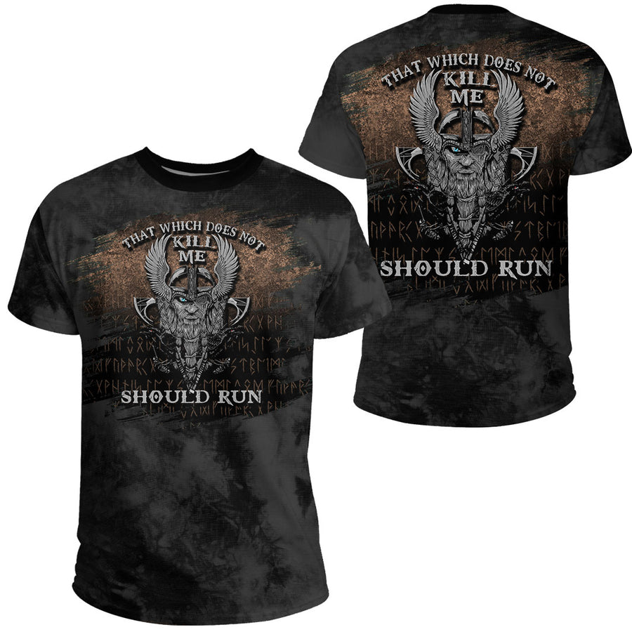 Tspinners - That Which Does Not Kill Me Should Run Viking Roots T-Shirt A7