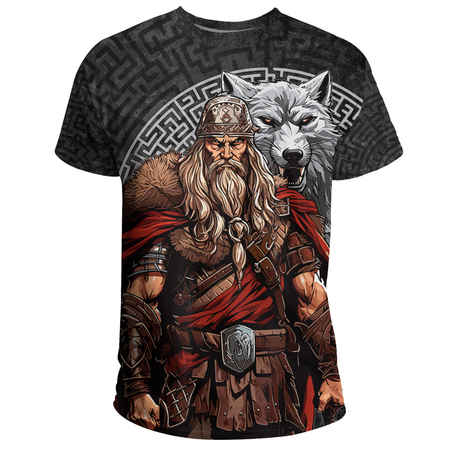 Tspinners - Warrior Wolf Maze T-Shirt A35