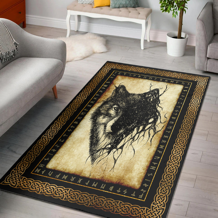 Tspinners Area Rug - Wolf Brush Area Rug A35