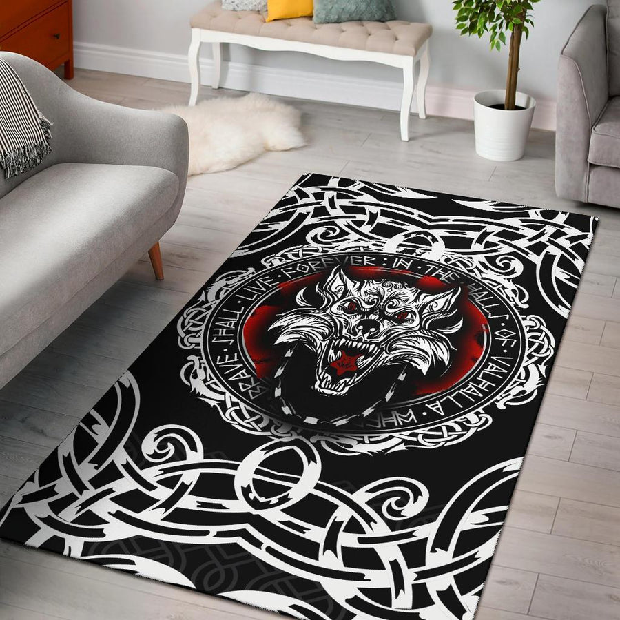 Tspinners Area Rug , Fenrir Wolf A31