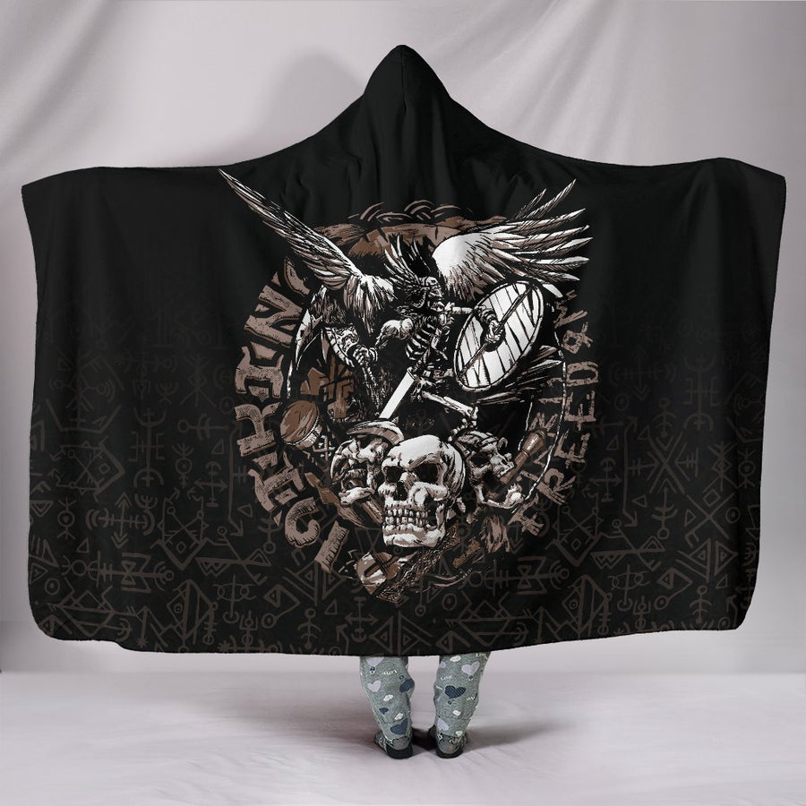 Tspinners Warrior Tattoo Odin Hooded Blanket A27