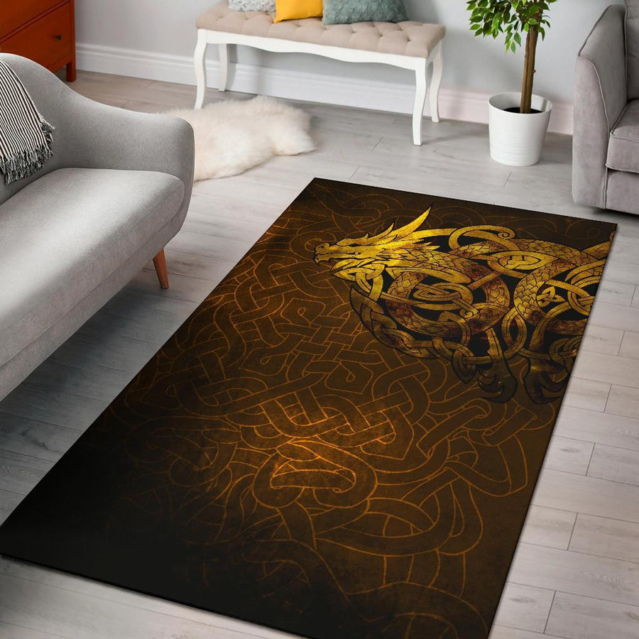 Tspinners Area Rug - Celtic Dragon Tattoo A27