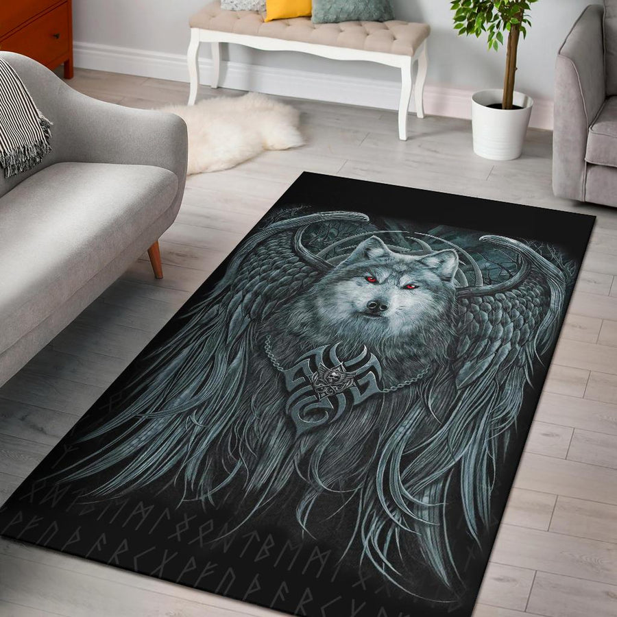 Tspinners Area Rug , Spiral Wolf Spirit A31