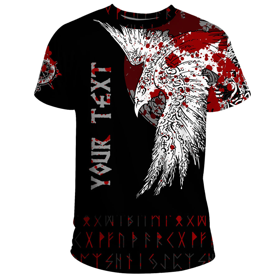 Custom Tspinners T-Shirt - Mystical Raven Tattoo Blood A31