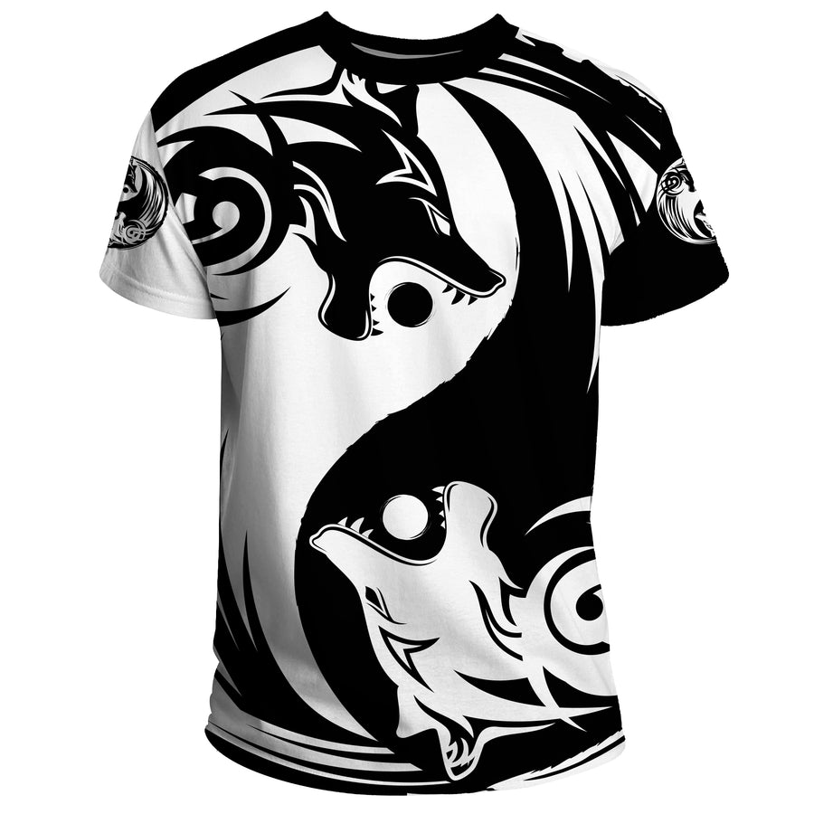Tspinners T-Shirt - Ying Yang Wolf A21