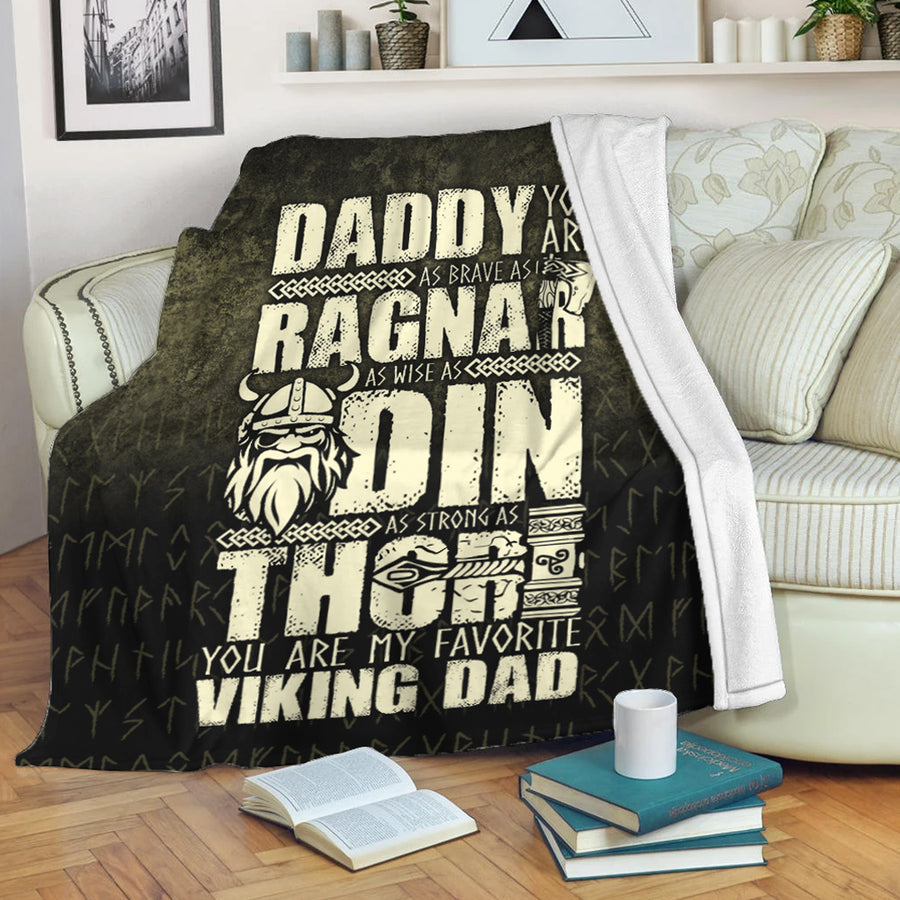 Tspinners Premium Blanket - Daddy You Are As Brave As Ragnar 2 Premium Blanket A7