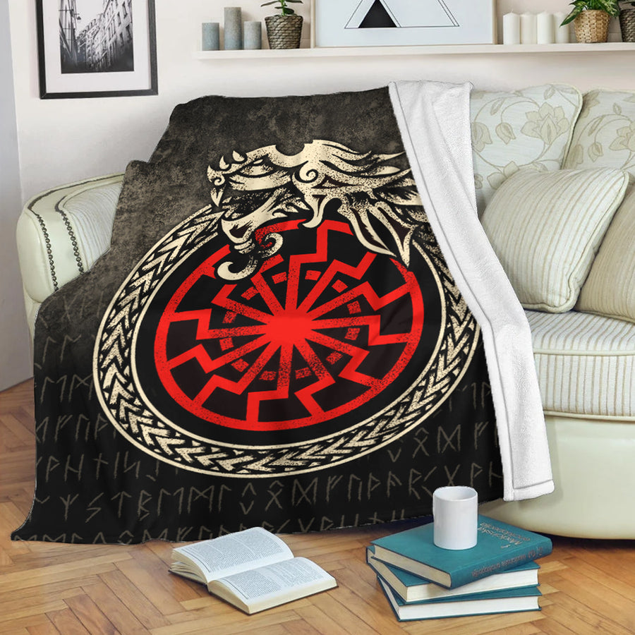Tspinners Premium Blanket -Viking Jormungandr Symbol Midgard Serpent Child Of Loki Premium Blanket A7