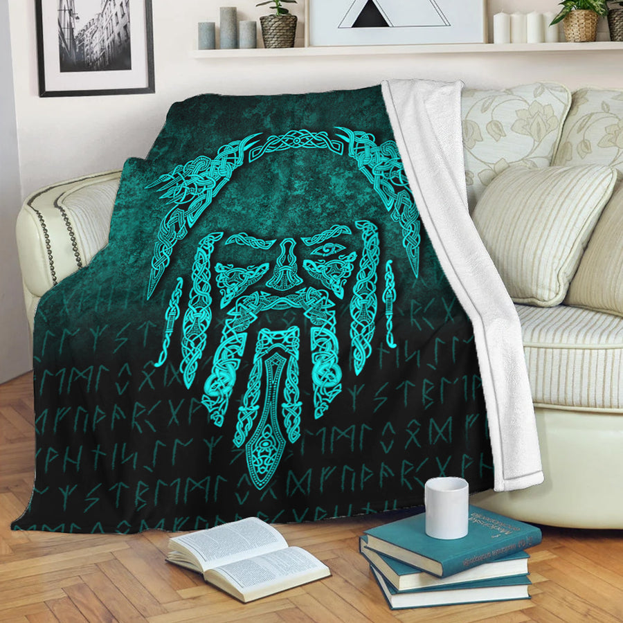 Tspinners Premium Blanket - Eye of Odin - Cyan Version Premium Blanket A7