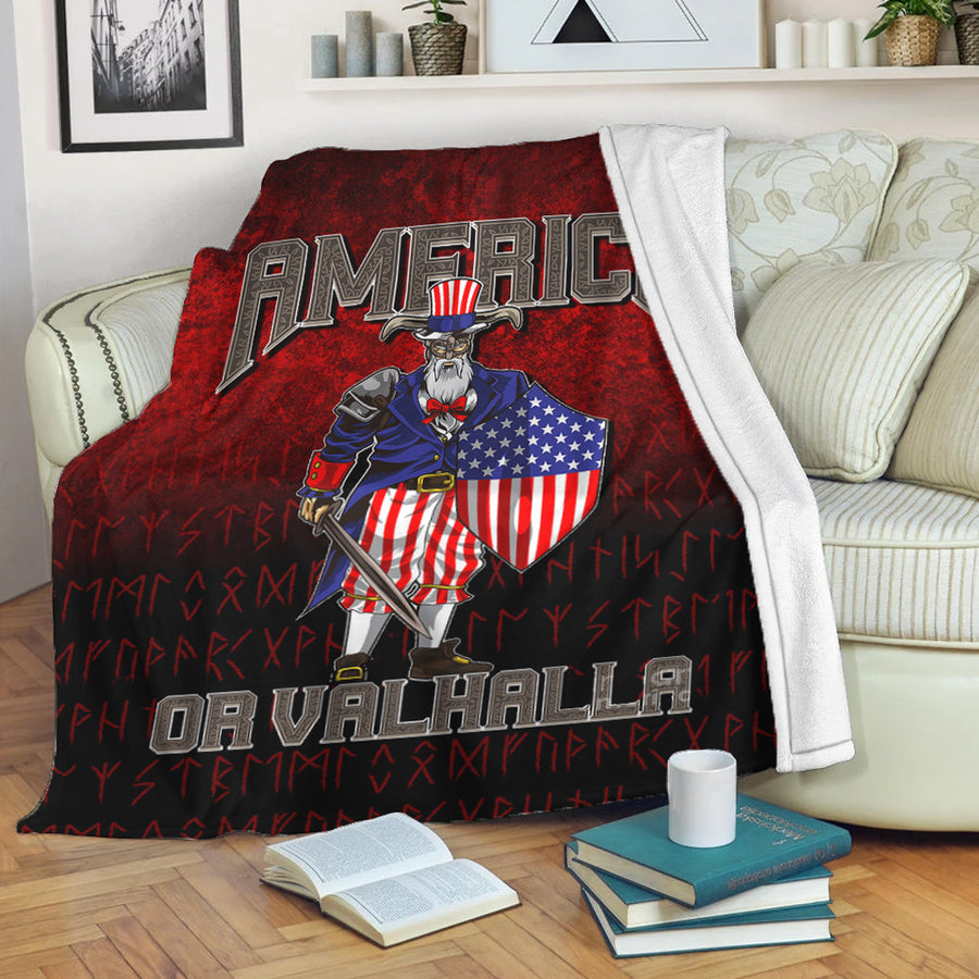 Tspinners Premium Blanket - America Or Valhalla Premium Blanket A7