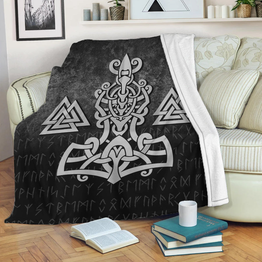 Tspinners Premium Blanket -Mjolnir and Valknut Premium Blanket A7