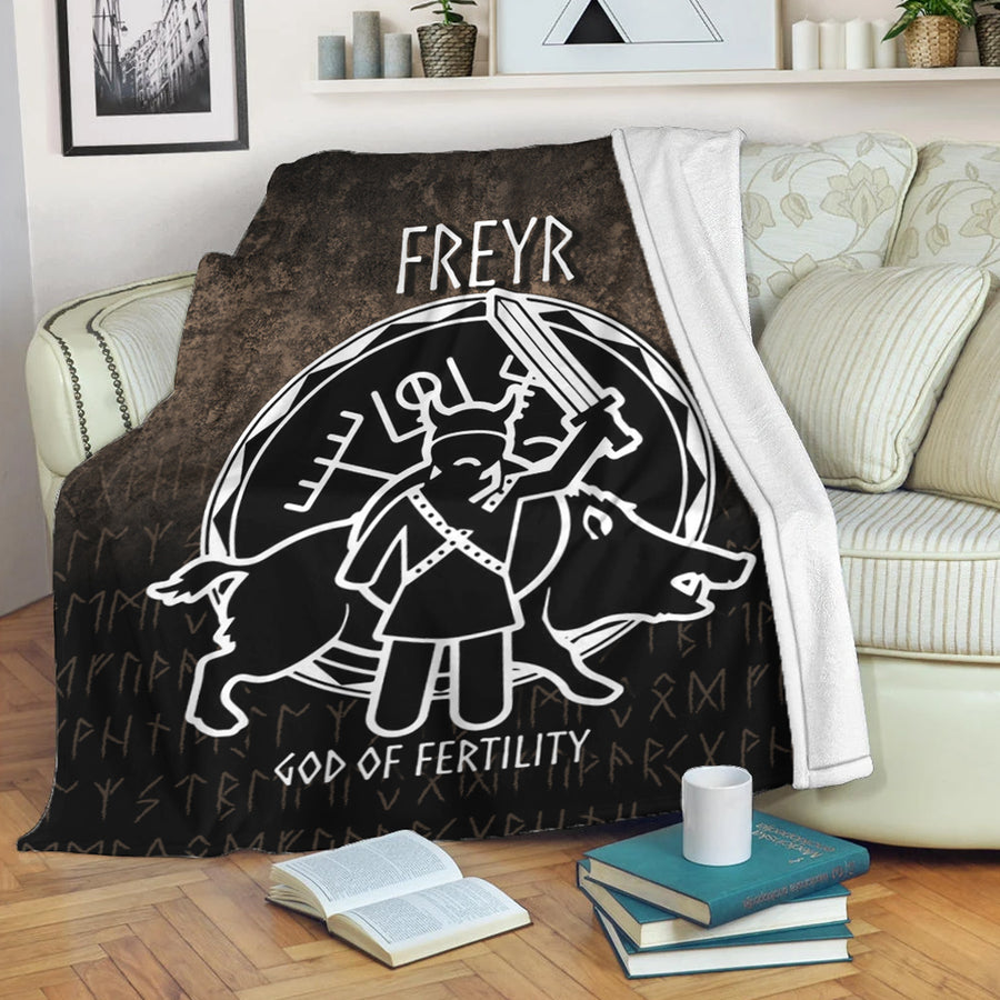 Tspinners Premium Blanket - Freyr God Of Fertility Premium Blanket A7