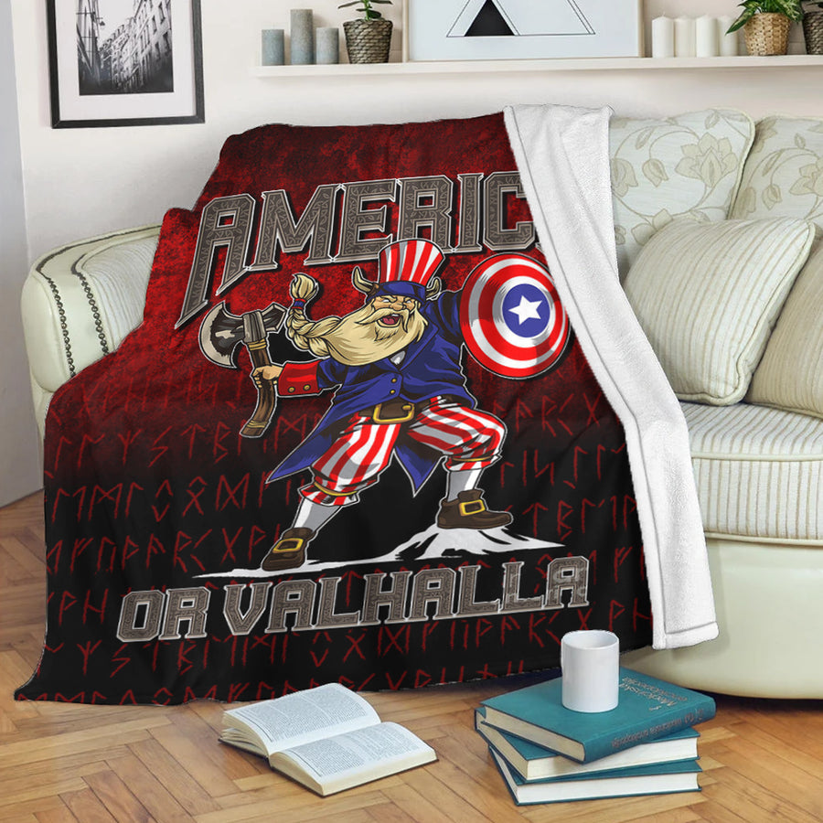 Tspinners Premium Blanket - America Or Valhalla Premium Blanket A7