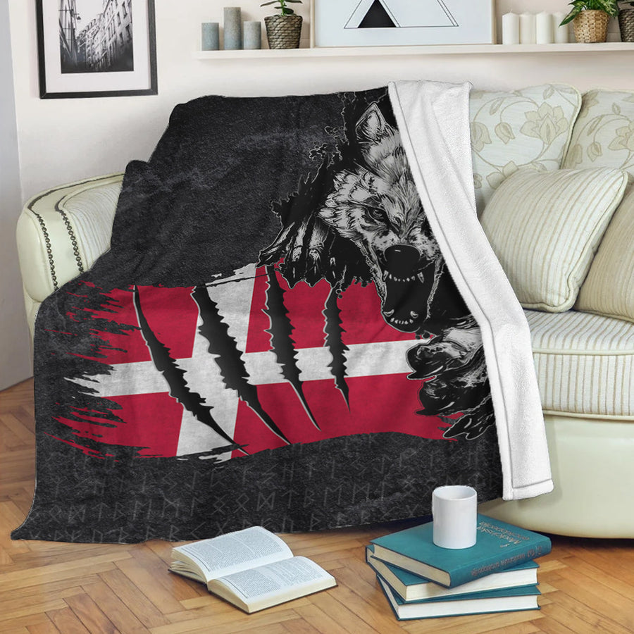 Tspinners Premium Blanket - Denmark Wolf Viking Blanket A95