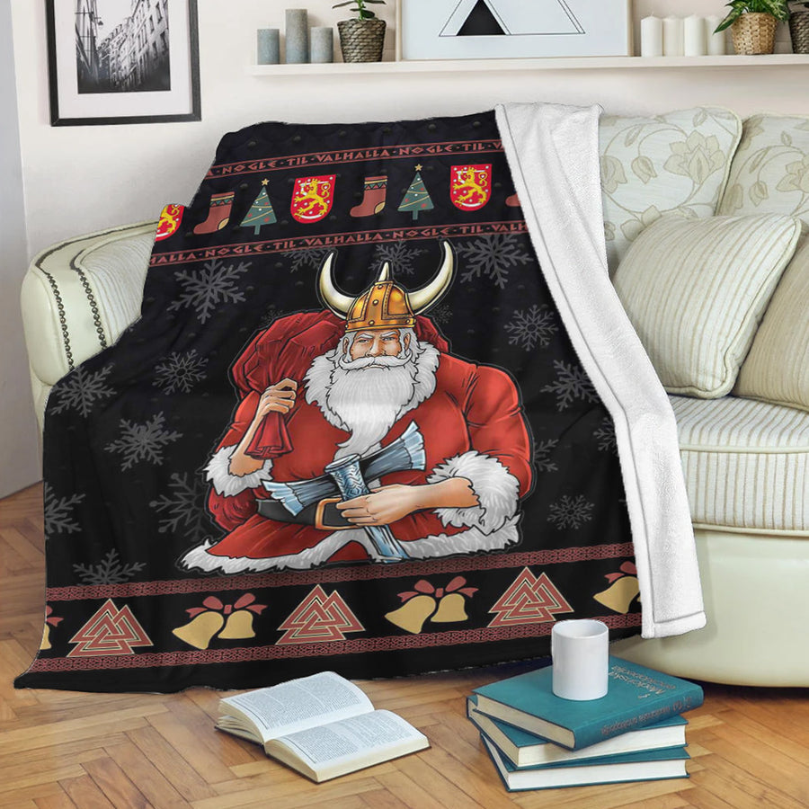 Tspinners Premium Blanket - Christmas Finland Santa Premium Blanket A94