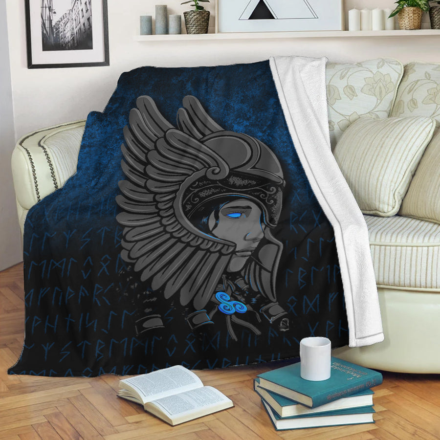 Tspinners Premium Blanket -Valkyrie Queen Sigrun Viking Warrior Premium Blanket A7