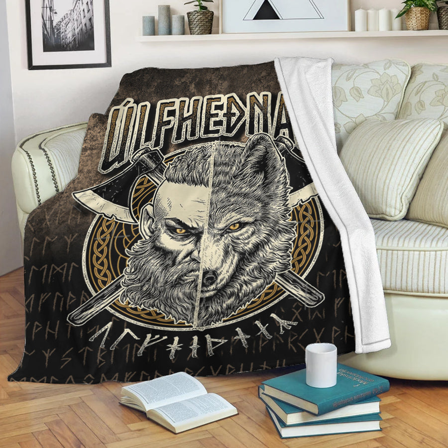 Tspinners Premium Blanket - Norse Viking Wolf Ulfhednar Pagan Warrior Ulfhedinn Premium Blanket A7