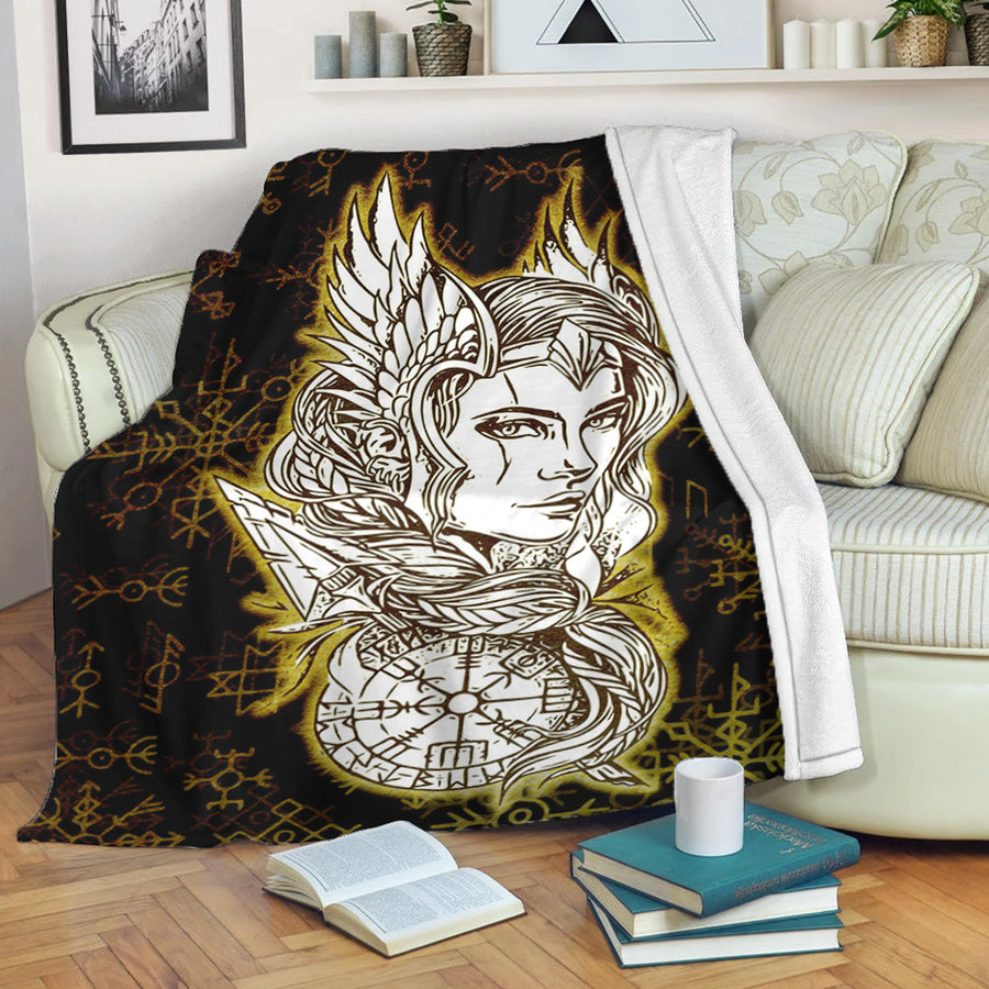 Tspinners Premium Blanket -Viking Valkyrie Gold Premium Blanket A95