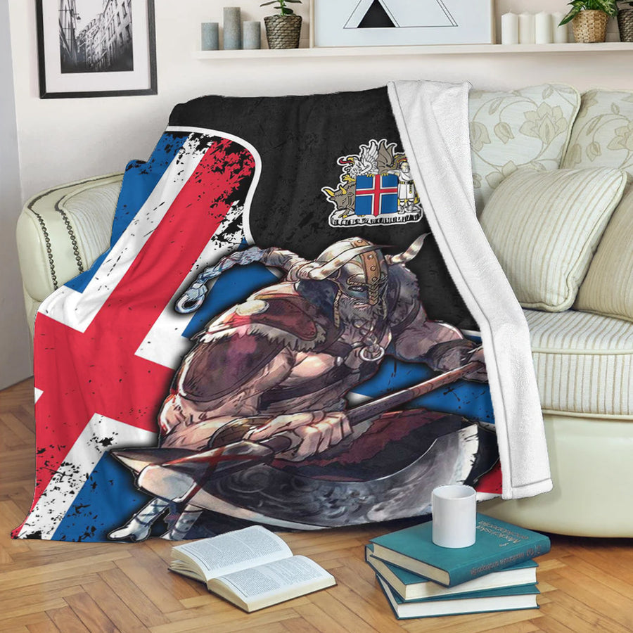 Tspinners Premium Blanket - Iceland Warrior Brush Style Premium Blanket A35