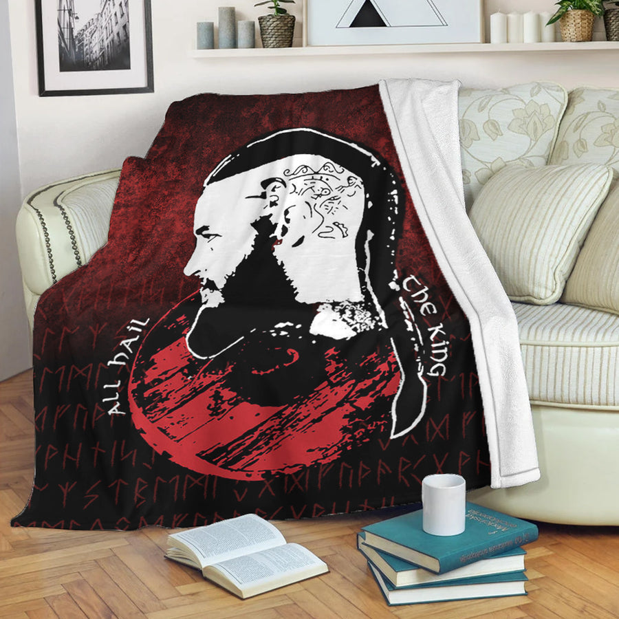 Tspinners Premium Blanket - All Hail The King Vikings Premium Blanket A7