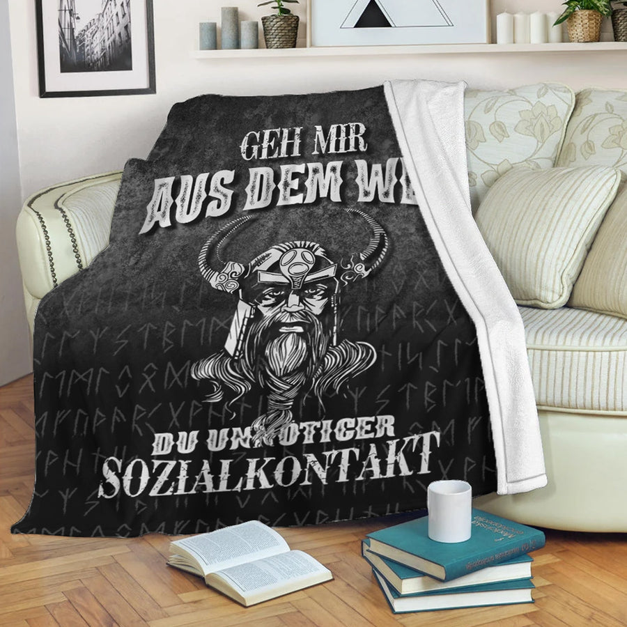 Tspinners Premium Blanket - Geh mir aus dem Weg du unnotiger Sozialkontakt Premium Blanket A7