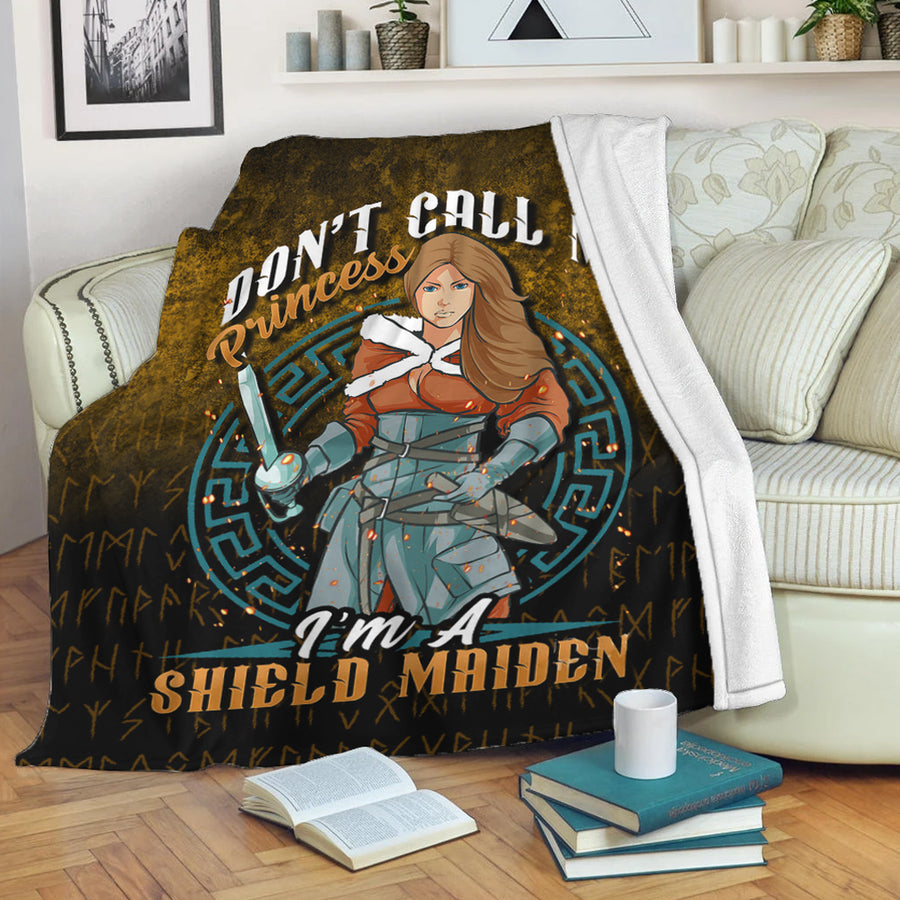 Tspinners Premium Blanket - Iâ€™m A Shield Maiden Premium Blanket A7