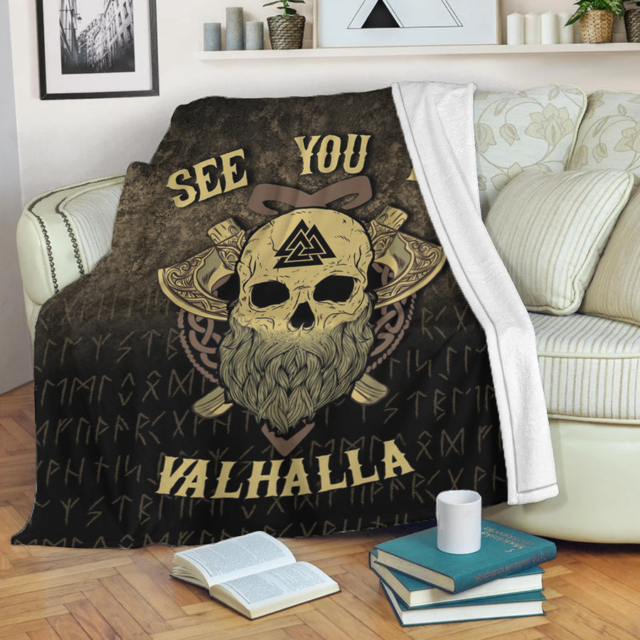 Tspinners Premium Blanket -See you in Valhalla Premium Blanket A7