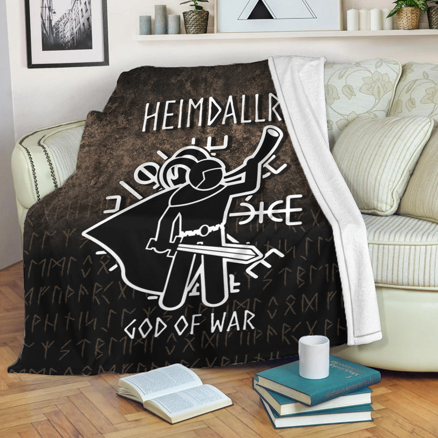 Tspinners Premium Blanket - Heimdallr God Of War Premium Blanket A7