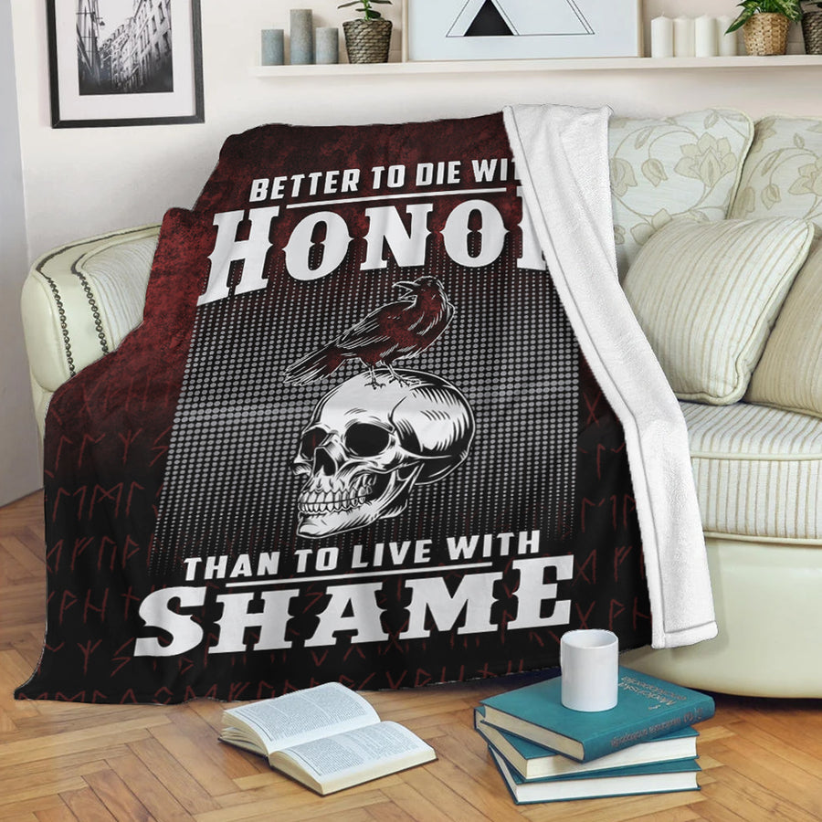 Tspinners Premium Blanket - Better to Die With Honor Than To Live With Shame Premium Blanket A7