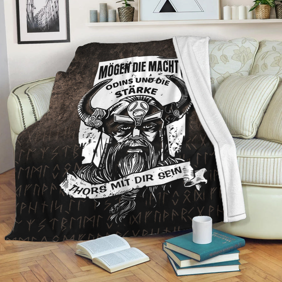 Tspinners Premium Blanket - Die Macht Odins Wikinger Walhalla Premium Blanket A7