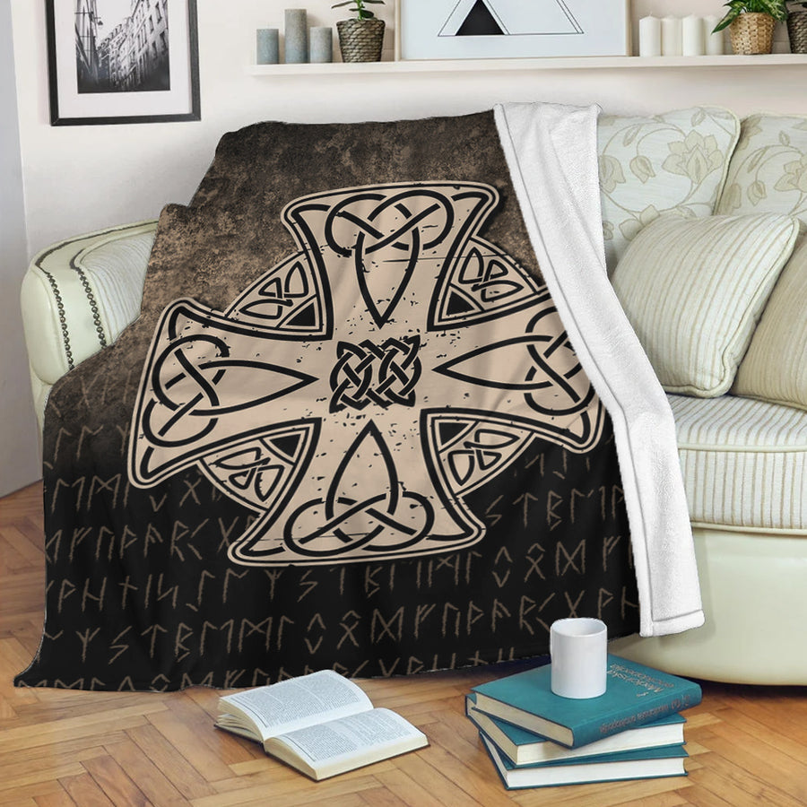 Tspinners Premium Blanket - Celtic Symbol Norse Mythology Valhalla Premium Blanket A7