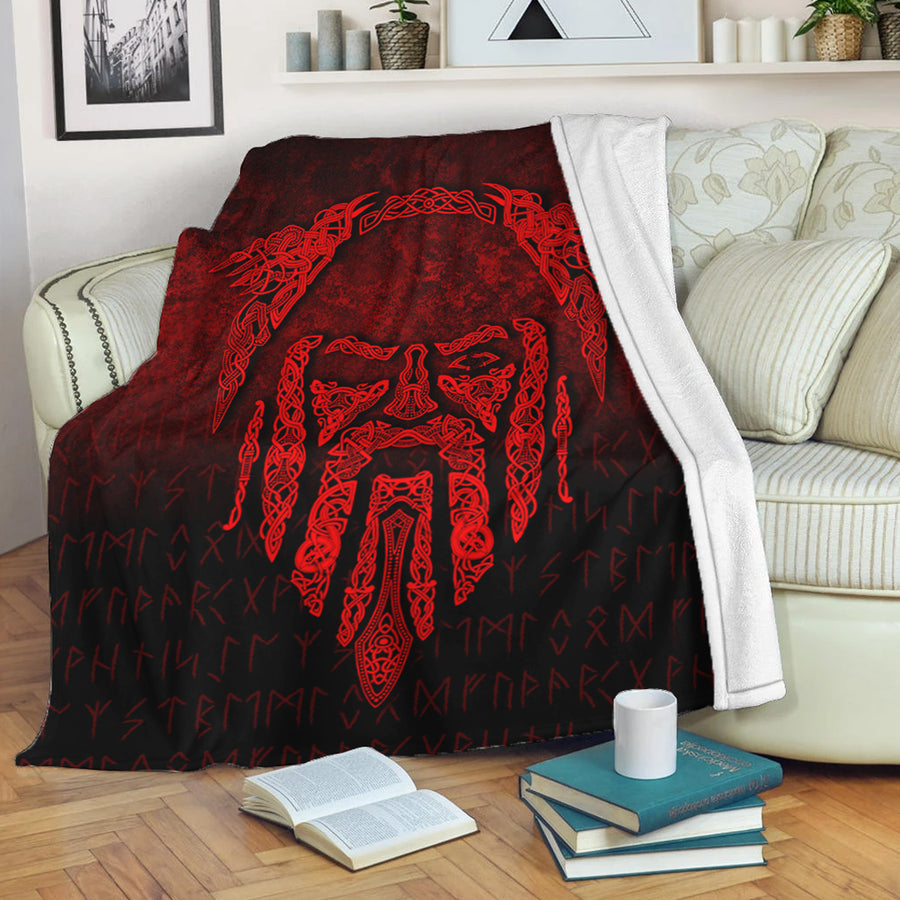 Tspinners Premium Blanket - Eye of Odin - Red Version Premium Blanket A7