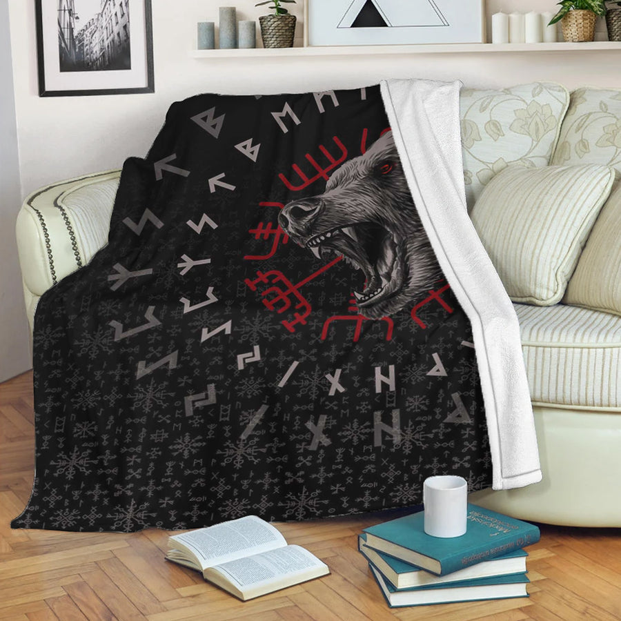 Tspinners Premium Blanket - Berserler Viking Bear Premium Blanket A94