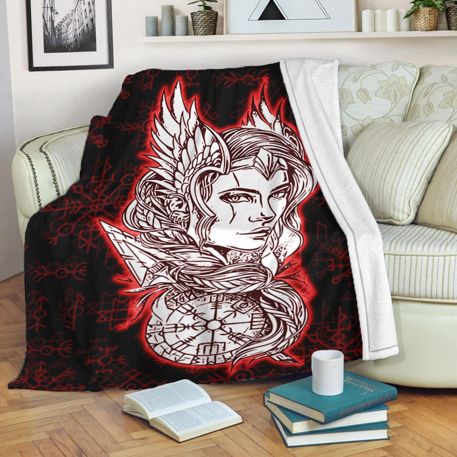 Tspinners Premium Blanket -Viking Valkyrie Turquoise Premium Blanket A95