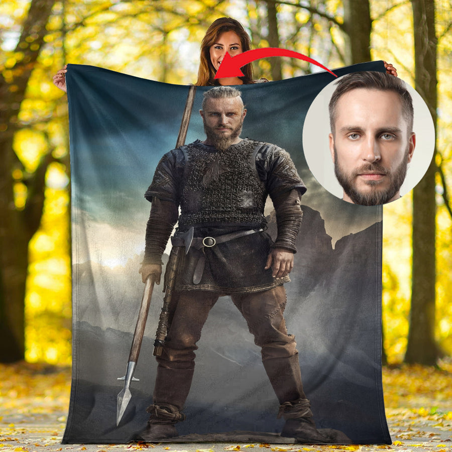 Tspinners Personailzed - Personal Portrait In The Picture Earl Ragnar Tspinners Premium Blanket A35
