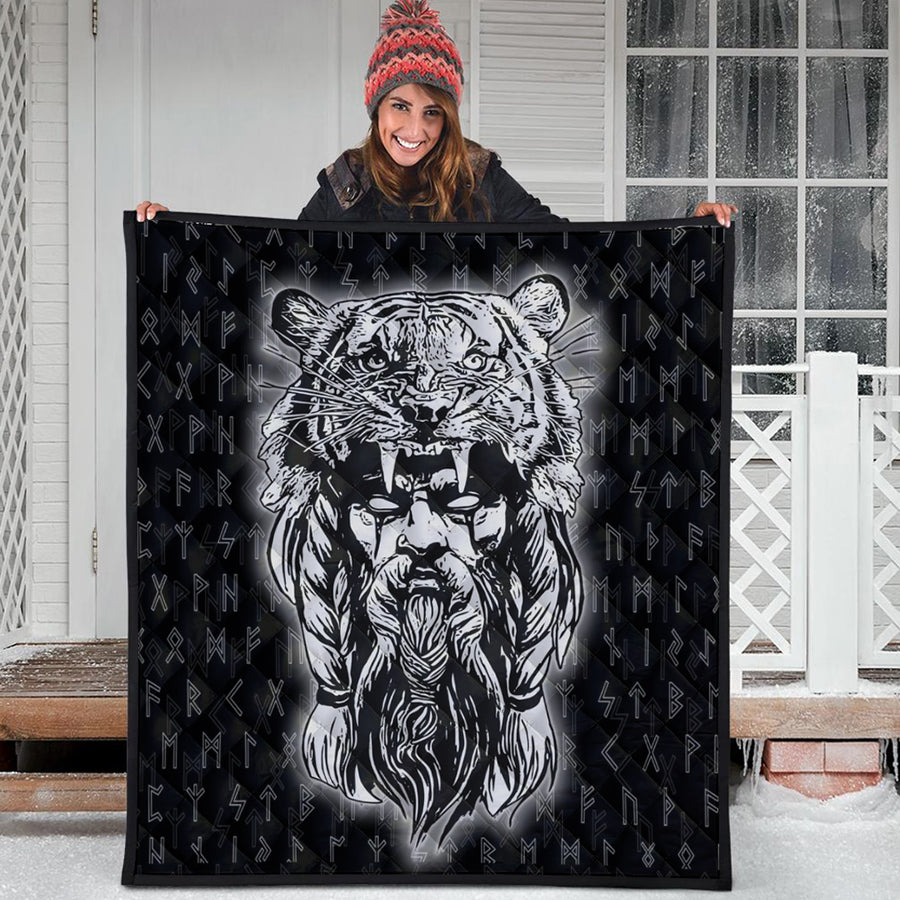 Tspinners Quilt -Wolf Odin Viking Set Quilt A95